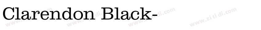 Clarendon Black字体转换